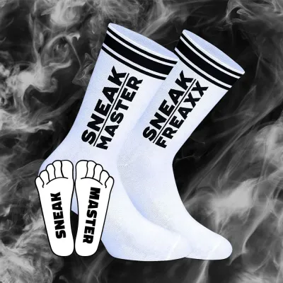 SneakFreaxx Chaussettes SNEAK MASTER Blanc-Noir