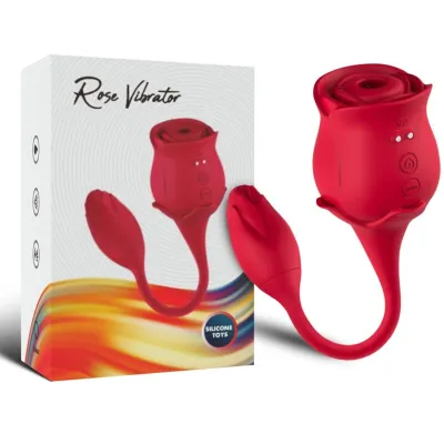 Stimulateur clitoridien Rose 10 modes rouge - Armony