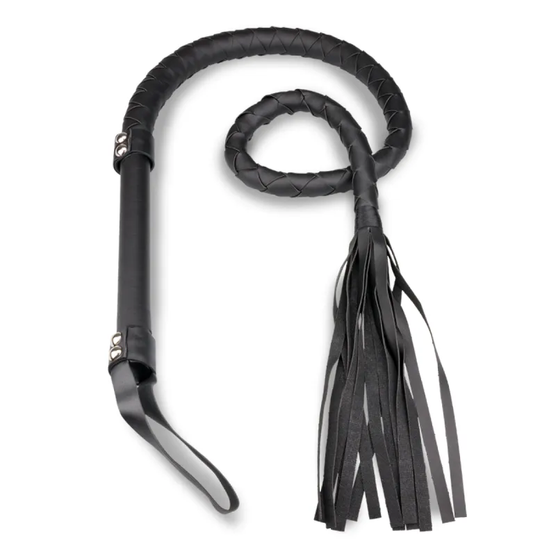 Fouet BDSM simili cuir 125,0cm
