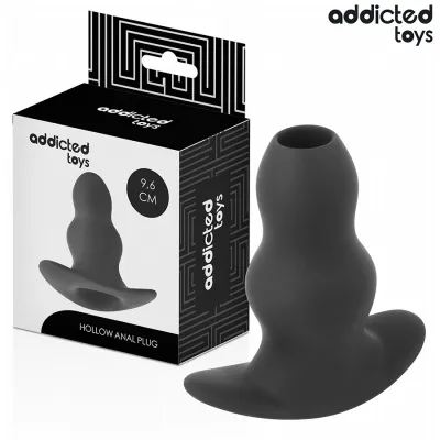 Plug anal creux taille M 9,6 cm - Addicted Toys