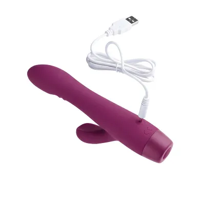 Le Rabbit Iconique par Adam & Eve - Stimulateur point G et clitoris - Violet