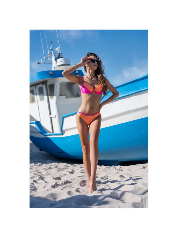 Maillot de Bain 2 Pièces Chitose Rose & Orange