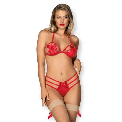 Obsessive Giftella Ensemble Lingerie 2 Pièces Rouge L/XL