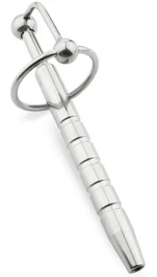 Plug Penis Percé PEN STRIE 12cm - Diamètre 10mm