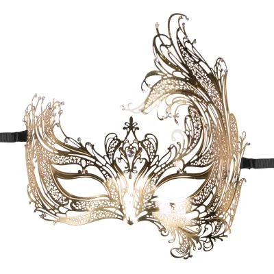 Easytoys Fetish - Masque de métal doré