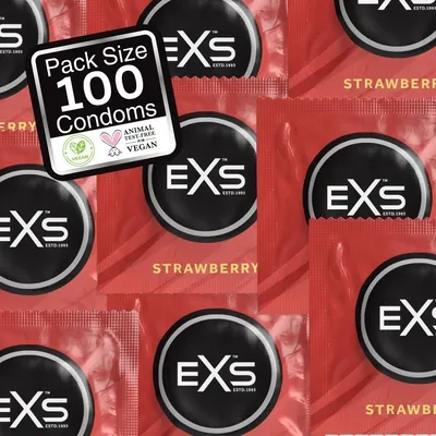 Préservatifs aromatisés FRAISE x100