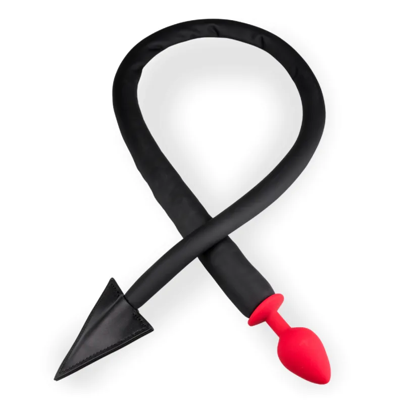 Plug queue de diable silicone et similicuir