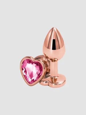 Plug Anal Bijou Coeur Rear Assets Rose Gold Small