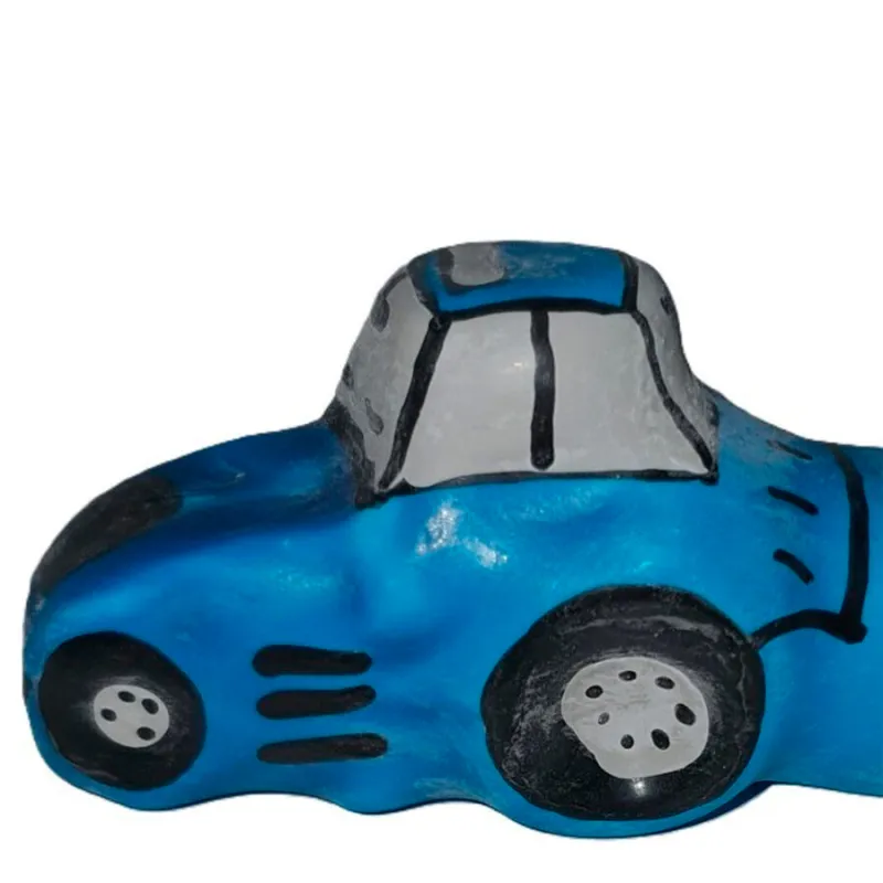 Préservatif Fantaisie Tracteur Bleu XL Peint Main - Condomerie