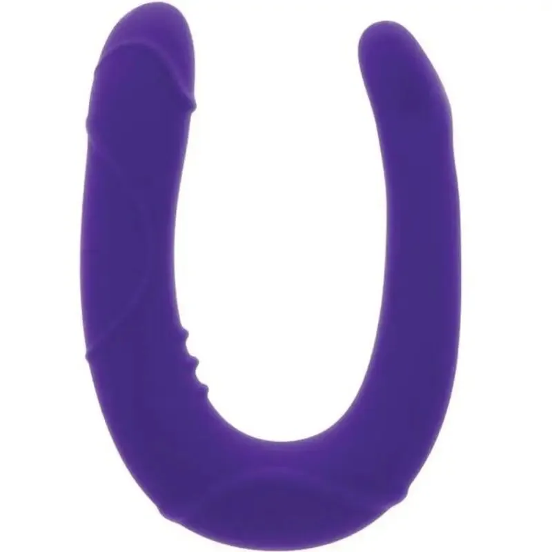 Double gode réaliste Get Real forme U violet - Get Real