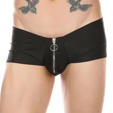 MenSexyWear Shorty sexy avec Zip MINO Noir