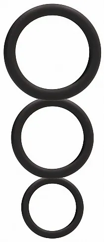Lot de 3 Anneaux péniens en Silicone
