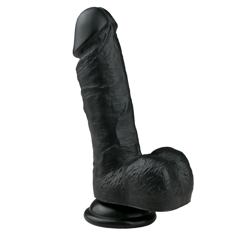 EasyToys - Godemichet réaliste de 17,5 cm - Noir