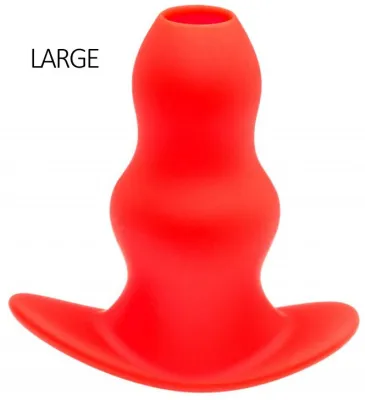 Plug Tunnel STRETCH Rouge 15 x 7 cm Large