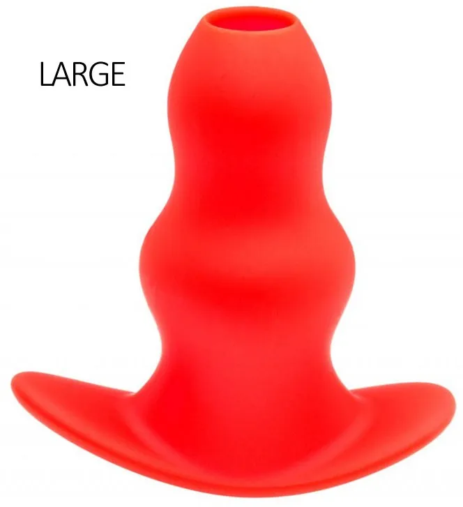 Plug Tunnel STRETCH Rouge 15 x 7 cm Large