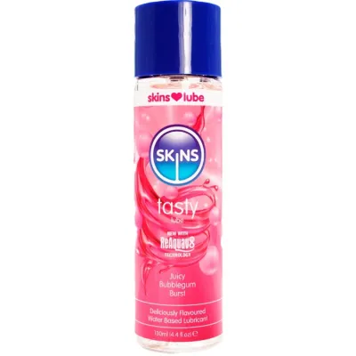 Lubrifiant eau goût bubblegum 130ml - Skins