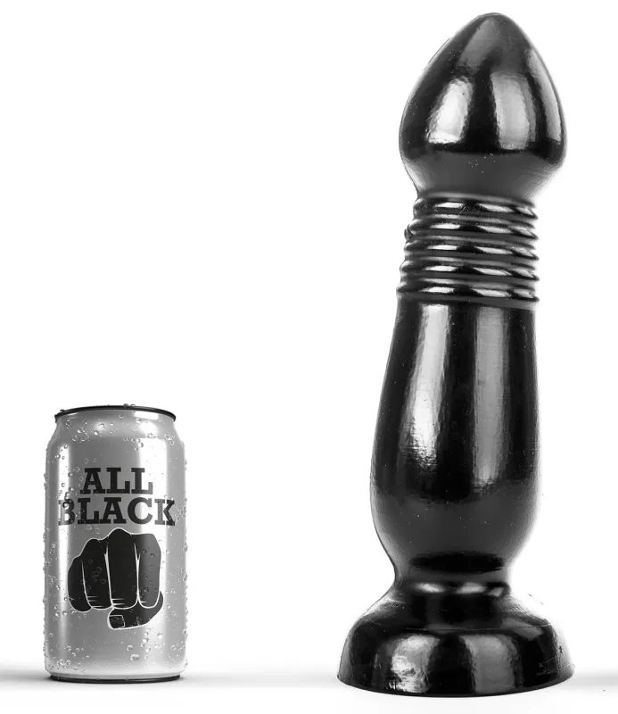 Plug AB89 FLESH FLUTE All Black 25 x 7.5cm