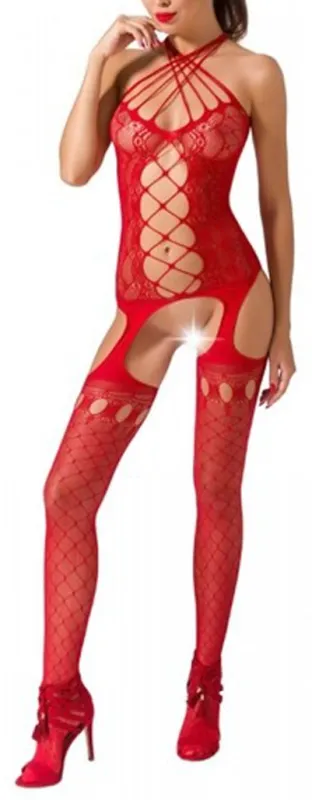 Passion Combinaison ouverte Natalia - Rouge