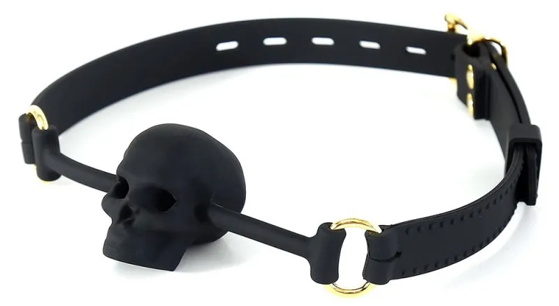 Bâillon Tête de mort SKULL Noir