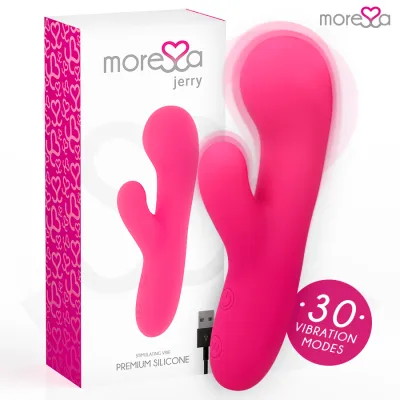 Vibromasseur rechargeable Jerry en silicone premium - Moressa