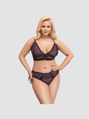 Ensemble 2 Pièces Dentelle Byzantium Violet GT
