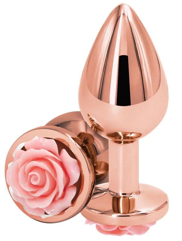 Plug Bijou REAR M 7 x 3.4cm Rose-Rose