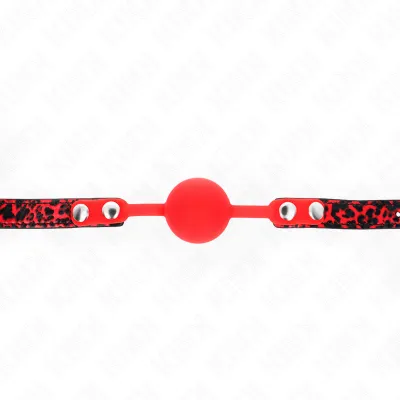 Gag boule en silicone 4 cm modèle 2 noir - Kink