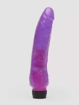 Vibromasseur réaliste 20,3 cm slimline BASICS violet