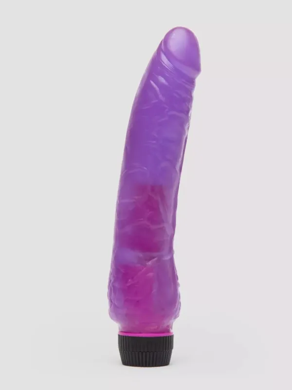 Vibromasseur réaliste 20,3 cm slimline BASICS violet