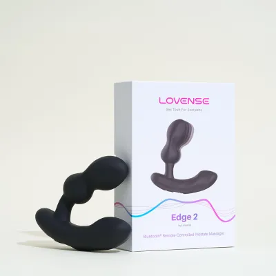 Stimulateur prostatique connecté Edge 2 - 9,1 cm Noir