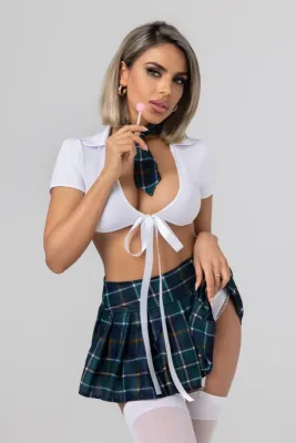 Christine - Ensemble Uniforme d’Écolière Coquine