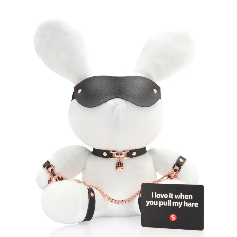 S-Line Bondage White Velvet Peluche Lapin