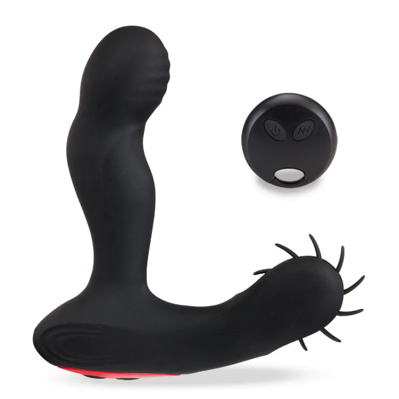 Vibromasseur anal Stimulateur de prostate et périnée chauffant Marvin - Noir