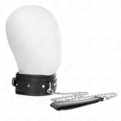 Collier BDSM avec Bracelet à Boucle Brillante 65cm - KINK