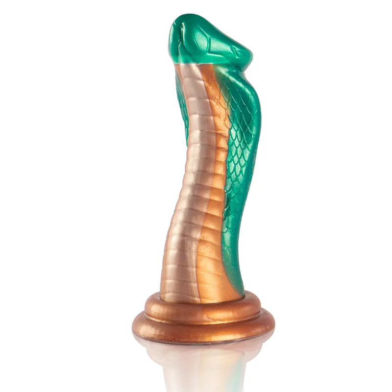 Gode Python Cobra Vert, Design Écailleux Fantasy - Epic