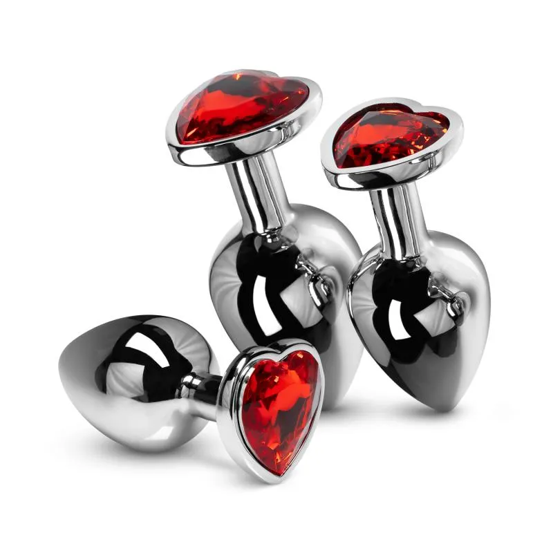 Ensemble de plugs anaux en cristal - Argent