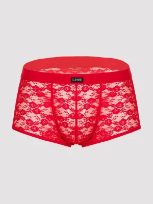 Boxer dentelle rouge XXL
