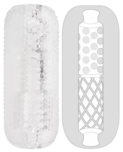 Gaine de masturbation PALM STROKER N°3 - 12.5cm Transparente