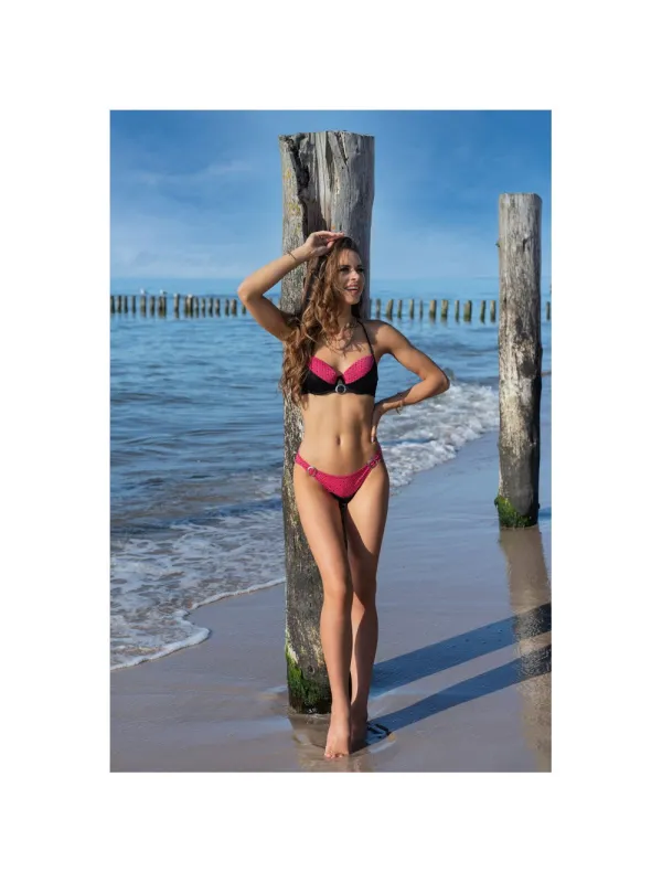 Maillot de Bain 2 Pièces Nawabe Rose & Noir