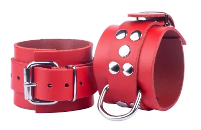 Menottes en cuir ULTRA Rouges