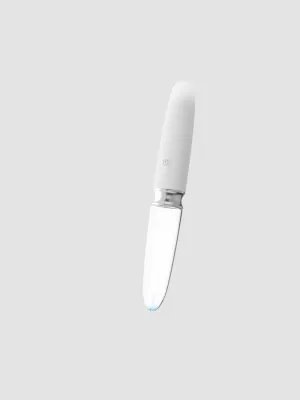 Vibromasseur lumineux verre et silicone Straight