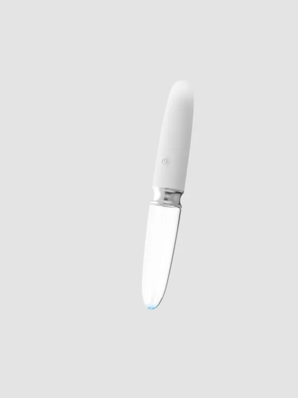 Vibromasseur lumineux verre et silicone Straight