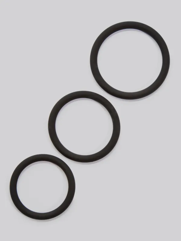 Lot de 3 Cockrings Silicone Stretchy Get Hard