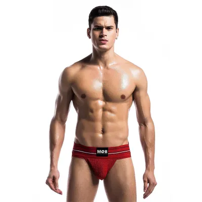 String Homme Classique Rouge Taille L - MaleBasics