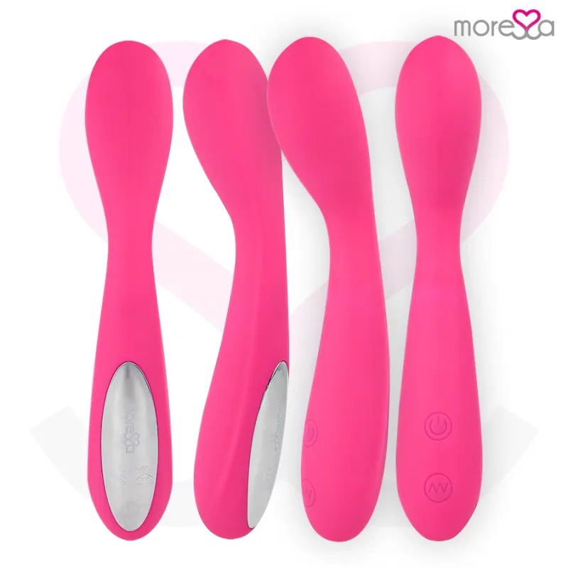 Vibromasseur rechargeable Druso en silicone premium - Moressa