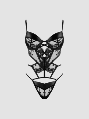 Body Leona wetlook noir