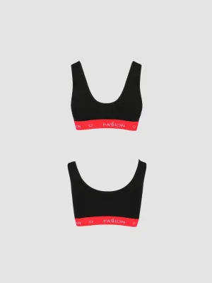 Brassière PS003 Sport Edition Noire & Rouge