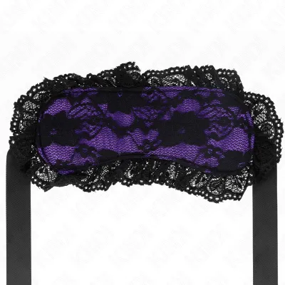 Masque bondage en dentelle noir - Kink