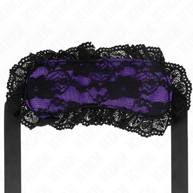 Masque bondage en dentelle noir - Kink