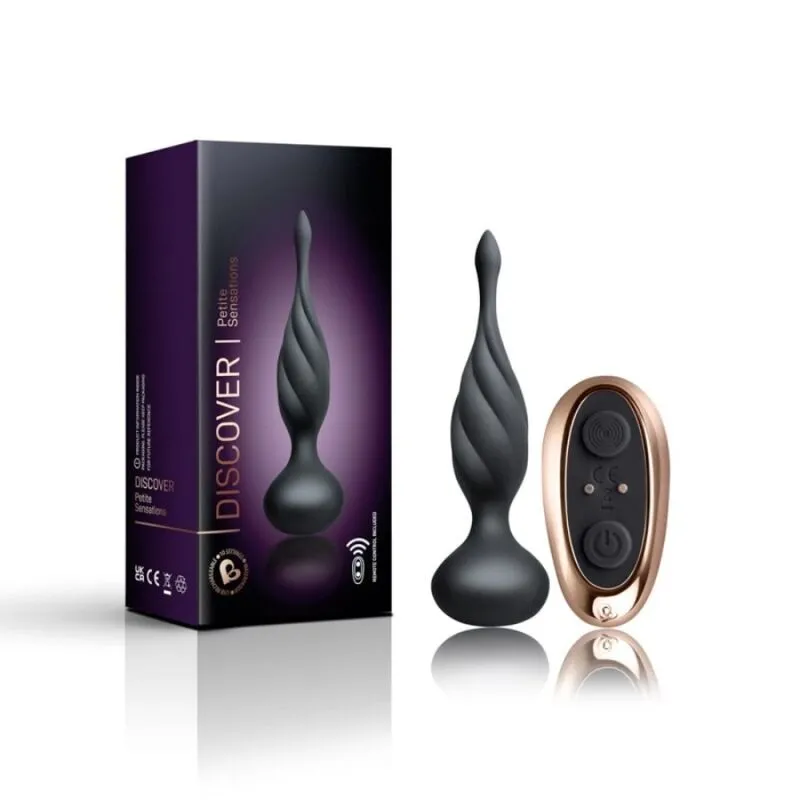 Plug anal vibrant Discover noir avec télécommande - Rocks-Off